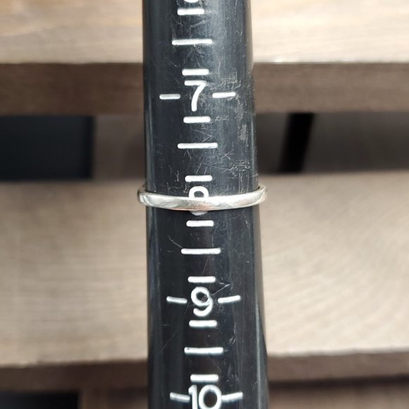 Size 8 Sterling Silver Mystic Oval Topaz And CZ Ring - Picture 6 of 8